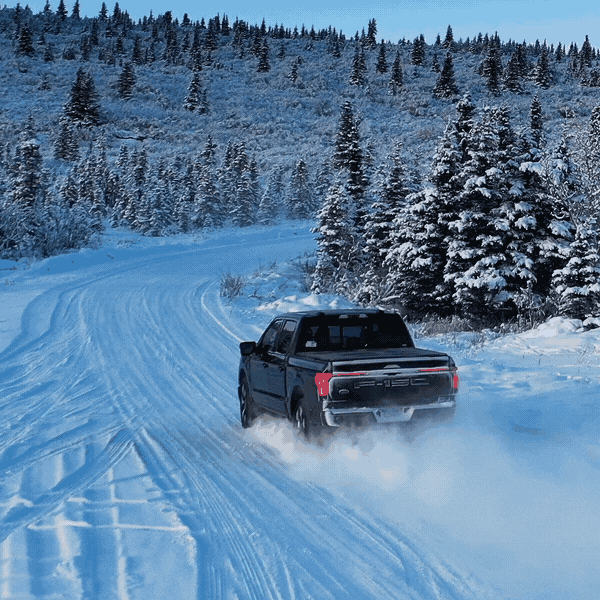 F-150 Lightning Alaska testing GIF